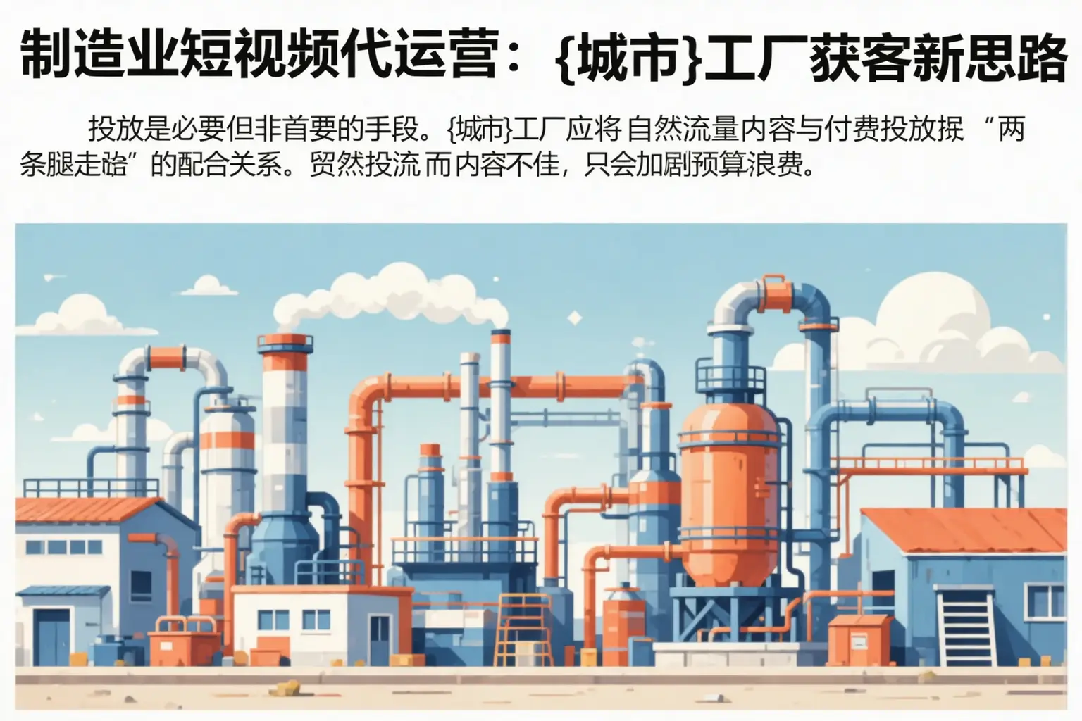 制造业短视频代运营：监利工厂获客新思路